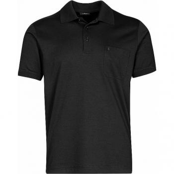 RAGMAN Herren Poloshirt Schwarz Größe S