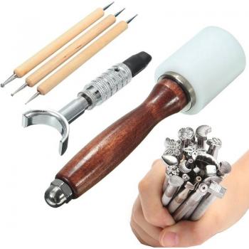 Outils de sculpture sur cuir 25 pièces