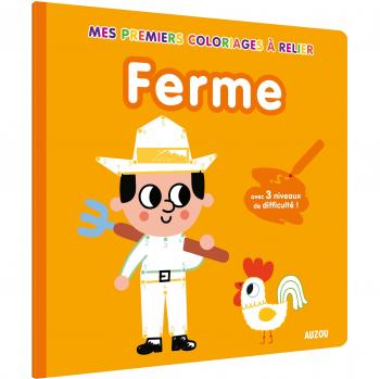 Mes premiers coloriages à relier : ferme
