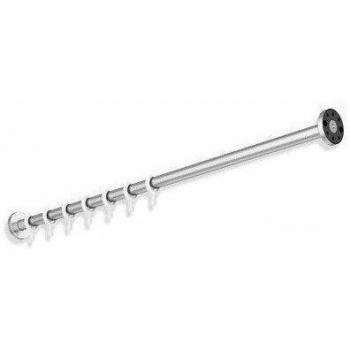 Rideaux Inox Mat Hewi 900 Longueur 1000 mm 10 Anneaux