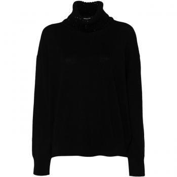 Fabiana Filippi Women's Black Wool And Silk Blend Sweater | Size S