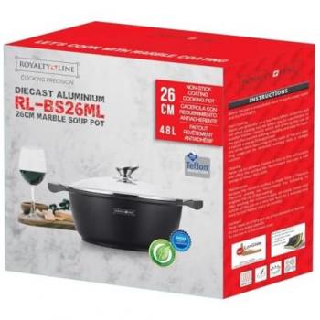 Panier de Cuisson Marbré Noir – 26 cm