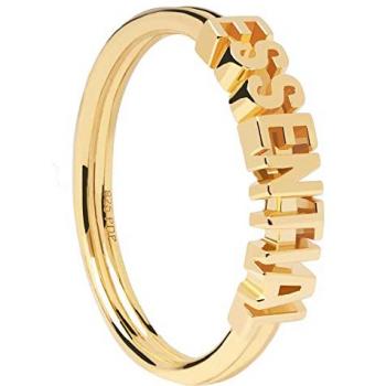 PdPaola Damenring Super Future 925er Silber Goldveredelt
