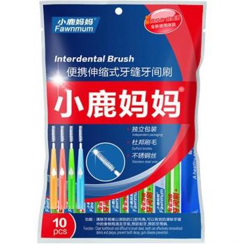 Kit de Flosser Dentaire 10 Pièces avec Têtes de Brosse en 5 Tailles (0,6 mm et 1,2 mm)
