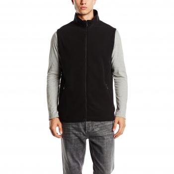 Trigema Herren Fleecejacke, Schwarz, XL