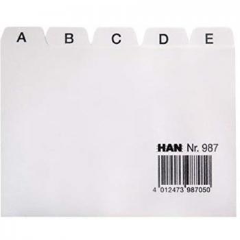 Tabkaart A-Z Han 987 A7 polypropylène