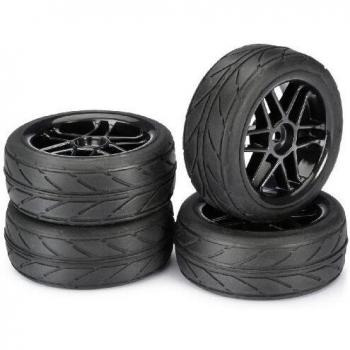 Absima – Wheel Set OnRoad 6 Spoke/Profile White 1 : 10 (Lot de 4) (2510006)