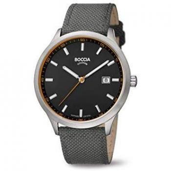 Boccia 3614-01 Horloge met Chronograaf Titanium-Nylon 43 mm