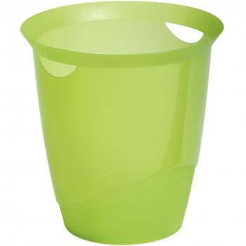 Corbeille à papier en plastique vert 16 L