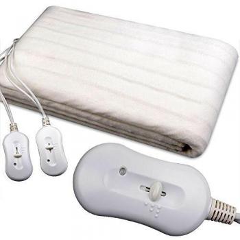 Monzana® Double Electric Underblanket 160x140cm, Machine Washable, for 2 People