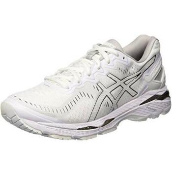ASICS Men's Gel-Kayano 23 Lightweight Running Shoes (White/Snow/Silver)