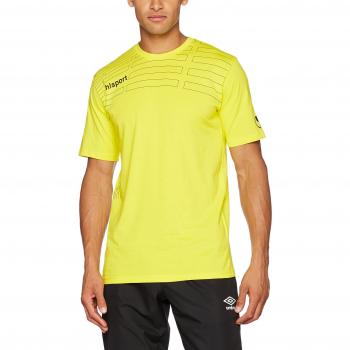 UhlSport Match‑Training T-Shirt für Kinder – Limonengelb und Schwarz