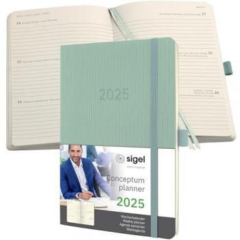 Conceptum Diary 2025 Mint Green A5 Softcover