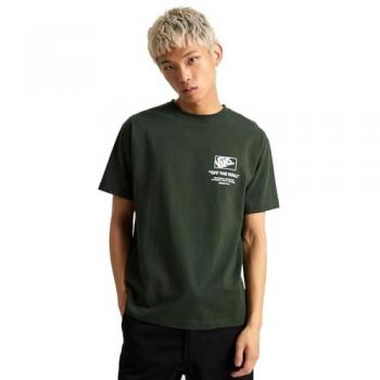 T-shirt Vans manches courtes vert foncé blanc