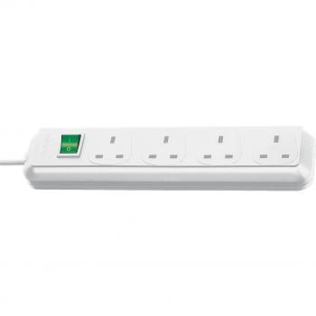 Brennenstuhl 1150423 4‑Way White Extension Lead – H05V