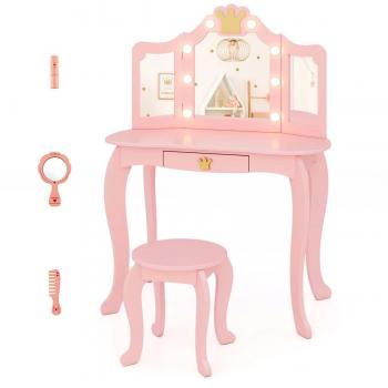 Enchanting Lighted Vanity Set for Kids