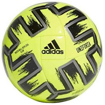 Adidas Mann-Edition UNIFO CLB Soccer Ball – Gelb-Solar / Schwarz-Metall, 5