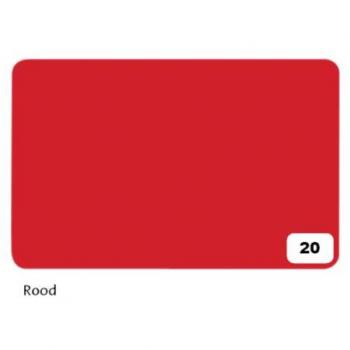 Folia Paper Fotokarton Folia 2-zijdig 50x70cm 300gr nr20 rood