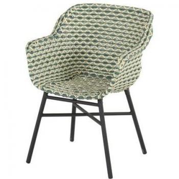 Delphine Gartenstuhl Hartmann – Mehrfarbenes Polyrattan mit Aluminiumrahmen