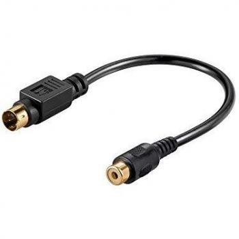 Video Kabeladapter, S-Video zu Composite, 0.2 m