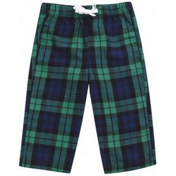 Larkwood Baby Tartan Lounge Pants Red/Dark Blue 0-6 Months