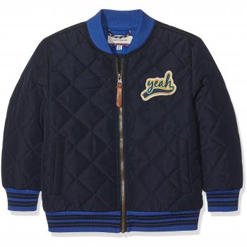 TOM TAILOR Kids Boys Jacket Sporty Quilted Bomber in Navy Blue, Size 98
