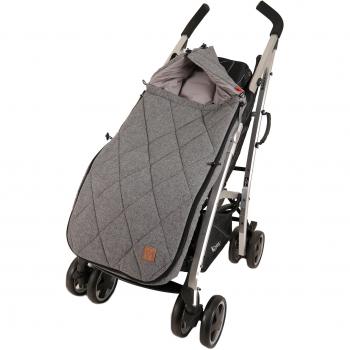 Kaiser Nikko Melange Fußsack für Kinderwagen, anthrazit Melange