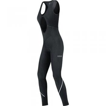 Size 40 GORE Wear Women's Long-Breathable Thermo Bib Tights – Black