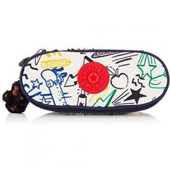 Kipling DUOBOX Medium Pencil Case in Doodle Play Bl