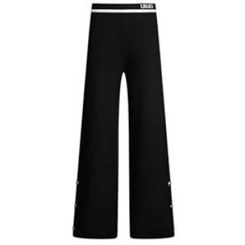 Pantalone Liu Jo Nero con Dettaglio Bianco