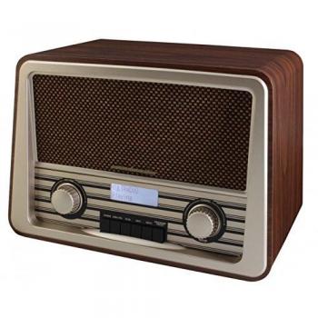 Soundmaster NR920DBR DAB+ UKW – Retro‑Funkgerät, dunkelbraun