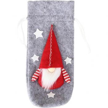 Cubierta cálida de Papá Noel para vino