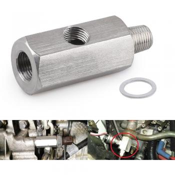 1/8'' BSPT to NPT Oil Pressure Sensor Tee for Turbo Gauge
