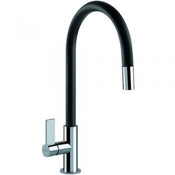 Rubinetto Monocomando Franke con Doccetta Estraibile per Lavello Ambiente Diametro 50mm in Nero