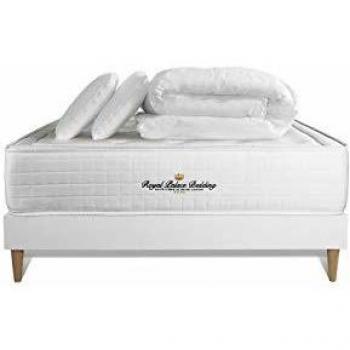 Pack Matelas Buckingham 160x200cm avec 2 oreillers et 1 Couette 260x240cm