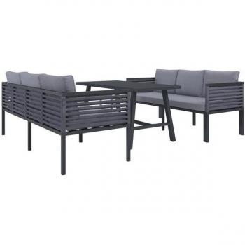 KONIFERA Gartenlounge‑Sofa‑Set “Edessa” – 14‑teilige Ecklounge mit Sitzbank und Tisch