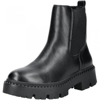 Tom Tailor Damen Stiefelette Schwarz mit Blockabsatz Größe 38