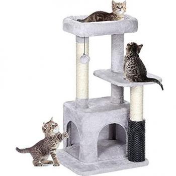 Cat Condo with Sisal Scratching Posts and Plush Perches