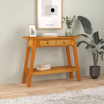 Elegant Mahogany Side Table with Storage – 90x30x75 cm