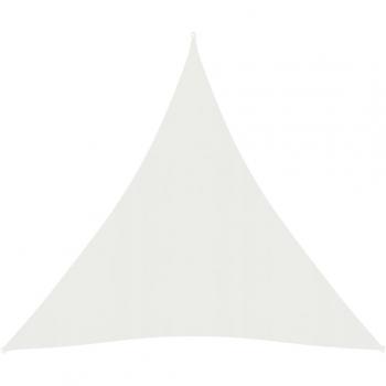 Sonnensegel Premium 160 g/m² Weiß 5x7x7 m HDPE
