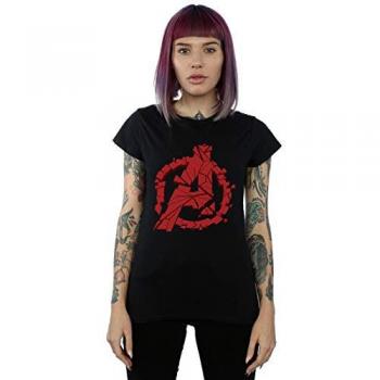 Marvel Damen Avengers Endgame T-Shirt mit zerschlagenem Logo