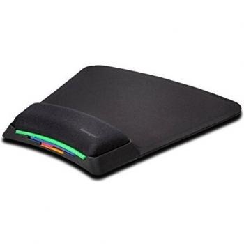 SmartFit Tapis de Souris Kensington – Confort Anti‑Microbien, Poignée Ajustable, Noir (K55793EU)