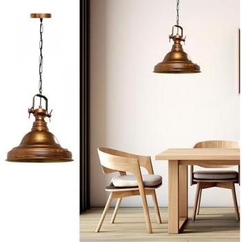 Suspension Cuivre Vintage E27 pour Intérieur