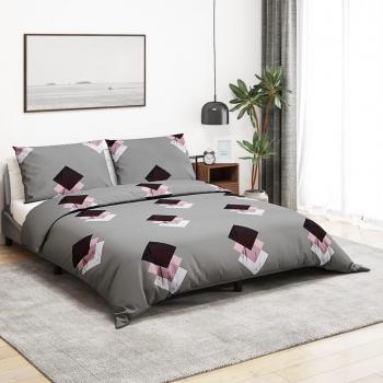 Housse Gris 225x220 cm Coton – Pack VidaXL