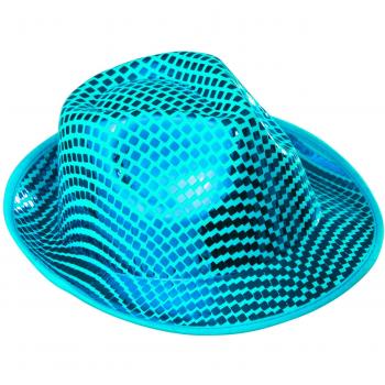 Widmann 0429T Fedora mit Paillettengewänder – Viereck (One Size)