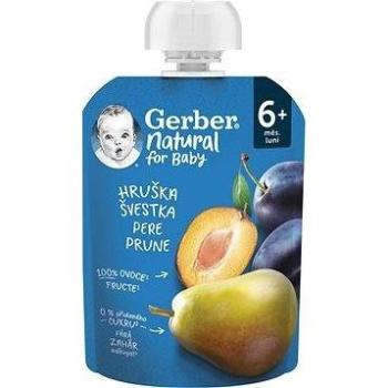 Gerber Přírodní kapsička Hruška a švestka 90 g