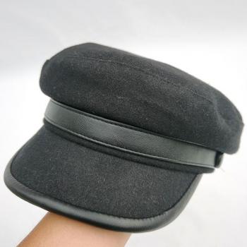 Damen-PU-Wollbaskenmütze MaxiSiti – Achteck-Form