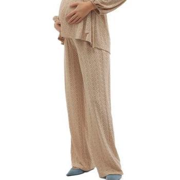 Pantalon Mamalicious Beige Confort