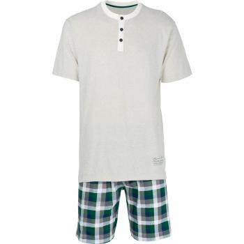 Tom Tailor Natur‑Melierter Shorty, Single‑Jersey, Größe 56