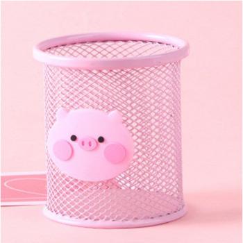 Cute Pink Desktop Storage Tube